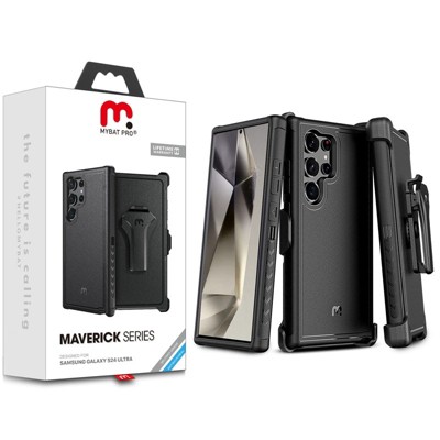 MyBat Pro Maverick Series Case w/ Holster for Samsung Galaxy S24 Ultra