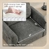 ModernLuxe Chenille Single Sofa Armchair with Dual-Port Charger, Tufted Design Oversized Accent Chair for Living Room/Apartment - 4 of 4