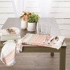 6pk Cotton Pimento Striped Placemats with Fringe - Design Imports: Washable Kitchen & Dining Table Decor, Rectangle, 13"x11" - 3 of 4