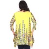 Women's Plus Size 3/4 Sleeve Printed Rella Tunic Top with Pockets - White Mark - 3 of 3
