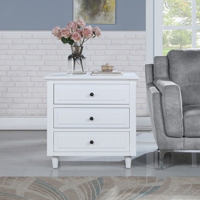 Modern Night Stand with 3 Drawer Large Storage Space, Multifunctional End Table Bedside Table, Bedroom Furniture