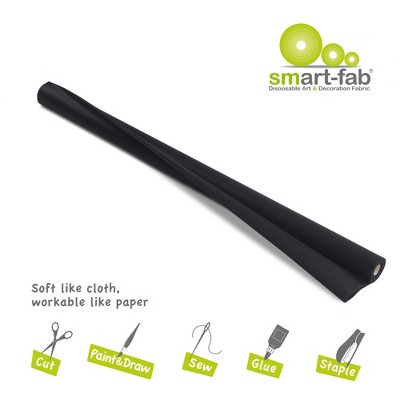 Jet Black Non-Woven Fabric Roll for Outdoor Projects, 48" x 40'