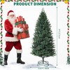 5FT/ 6FT/ 7FT Modern Artificial Christmas Tree with Base, Artificial Spruce Christmas Trees for Festive Party Office Living Room Home Decor - 2 of 4