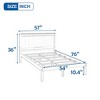 Full Size Platform Bed Frame With Headboard, Wood Slat Support Wood Platform Bed, No Box Spring Needed Full Bed Frame - 4 of 4