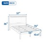 Full Size Platform Bed Frame With Headboard, Wood Slat Support Wood Platform Bed, No Box Spring Needed Full Bed Frame - image 4 of 4