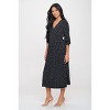WEST K Womens Hadley Three Quarter Sleeve Full Wrap Dress - 2 of 4
