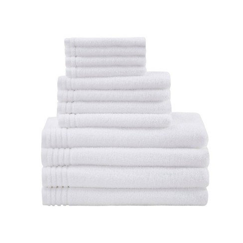 Ultra Soft Towel Set of 6, Black Microfiber Big Bath Towel Sheets