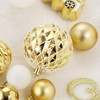 65 pcs Shatterproof Christmas Ball Ornaments Set Decorative Hanging Ornaments, Tree Ornaments Assorted Set with Hooks for Xmas Tree Garland Swag - 4 of 4