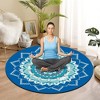 Toyzone World Blue Round Natural Rubber Yoga Mat - 3 of 3