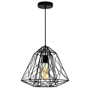 CWI Lighting Bagheera 1 Light Down Pendant With Black Finish - 1 of 4