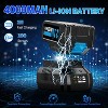 LDHTHOPI 21V Cordless Impact Wrench Blue Brushless Motor 1/2 Inch 740FT-LBS 3500RPM 4Ah Battery 6 Socket Set for Automotive Repair - 4 of 4