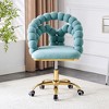 KWPZQEB Accent Puffy Bubble Swivel Chair, Velvet Ball Chain Chair w/ Gold Five-Claw Casters, Modern Armchair with Upholstered for Office, Reading Room - 2 of 4