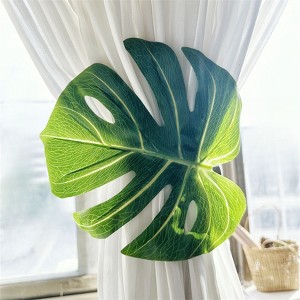 Tree City Bohemian Fresh Green Leaves Curtain Tiebacks - 1 of 4