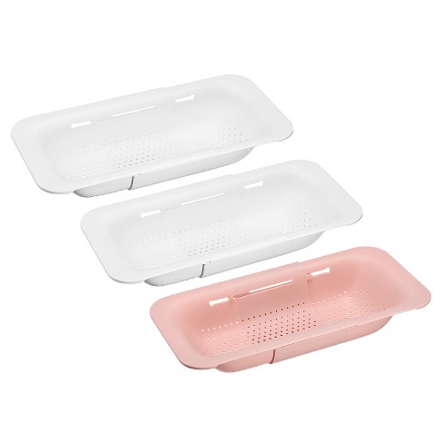 Unique Bargains Collapsible Colander Kitchen Over The Sink Drain ...