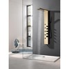 BWE 5-Jet Rainfall Shower Panel Tower System with Rainfall Waterfall Shower Head and Shower Wand - 2 of 4