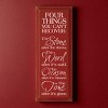 Slickblue Four Things You Can’t Recover Wood Sign – Rustic Wall Decor – Inspirational Quote 7x18 Inches, Color Options - 2 of 3