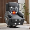Power Lift Recliner Chair for Elderly, Oversized Massage Recliner with Vibration & Lumbar Heating, PU Leather Electric Lift Chair - 3 of 4