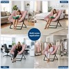 Jojoka Comfy Saucer Chair, Foldable Living Room Chairs, Faur Fur Soft Lounge for Bedroom, Dorm, Metal Frame Reading Chairs for Adults, Kids - 2 of 4