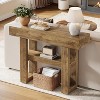 Tribesigns 41.34"Farmhouse Console Table, 2-Tier Narrow Sofa Table Behind The Couch, with Storage Shelves for Living Room - 3 of 4