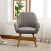 Roundhill Furniture Tuchico Contemporary Fabric Accent Chair, Gray - 2 of 4