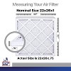 Filter King 22x26x1 Air Filter | 4-PACK | Carbon MERV 8 HVAC Pleated A/C Furnace Filters | MADE IN USA | Actual Size: 22 x 26 x .75" - 2 of 4