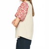 Women's Embroidered Puff Sleeve Top - entro - 2 of 4