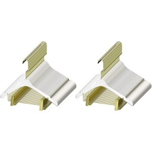YBM Home Quality Acrylic Clear Hangers with Clips for Adults, Pack of 50 - 1 of 3