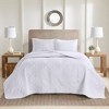 Sapphtopaz 3-Piece Reversible Bedspread Set, Oversized Medallion Quilted Coverlet with Matching Shams, Ultra-Soft Microfiber Fabric Bedding Set - 2 of 4