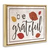 Stupell Industries Be Grateful Fall Leaves Typography, 31" x 25" - 3 of 4
