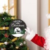 Lomsoe Merry Christmas Wooden Hanging Decor Winter Xmas Tree Reindeer Door Sign Wooden Farmhouse Wall Front Door Hanger Christmas Gift - 2 of 4