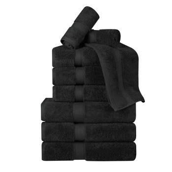 Softees Plush Microfiber Towels - 6 Pack - Dark Grey