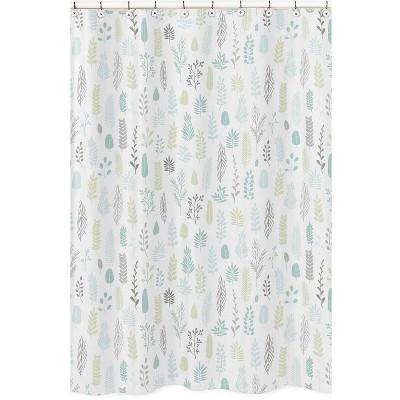 Leaf Shower Curtain Aqua - Sweet Jojo Designs