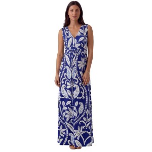 sleeveless empire waist maternity maxi dress Light Blue Sleeveless Lace Maternity Maxi Dress