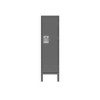Single Tier Locker Steel Storage Cabinet With 2 Separate Compartments For Home Office School Gym Bedroom - 2 of 4