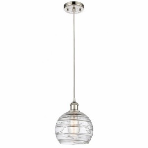 Ballston - 1 Light Athens Deco Swirl Mini Pendant In IndustrialStyle-10 Inches Tall and 8 Inches Wide - 1 of 1