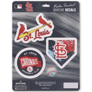 MLB St. Louis Cardinals Sticker Decal - 3pk - 1 of 4