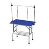 Heavy Duty Folding Dog Grooming Table with Stainless Steel Frame Pet Grooming Table with Adjustable Arm Noose and Mesh Tray - LAOTIES - 4 of 4