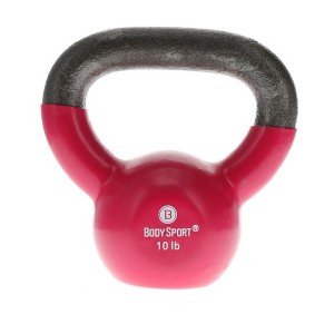 BodySport Cast Iron Vinyl Coated Kettlebells – Kettlebell for Weight Lifting – Strength Training - 1 of 4