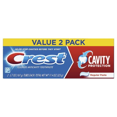 Crest Cavity Protection Toothpaste, Regular Paste - 5.7oz/2pk