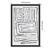 Amanti Art Black and White Runes II by Jennifer Goldberger Canvas Wall Art Print Framed 16 x 23-in. - 4 of 4
