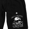 Supernatural Once A Hunter Always A Hunter Men's Black Sleep Pajama Shorts - 2 of 3
