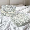 Unique Bargains Women's Quilted Makeup Bag Large Capacity Cosmetic Bag White 2 Pcs - 2 of 4