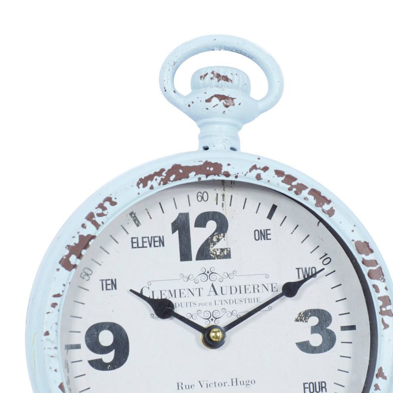 Set of 2 Metal Pocket Watch Style Wall Clocks - Olivia &#38; May, 5 of 10