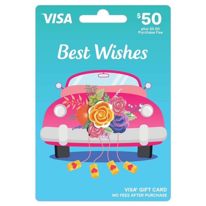 Visa Wedding Gift Card - $50 + $5 Fee, 1 of 3