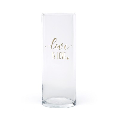  "Love is Love" Vase Clear 