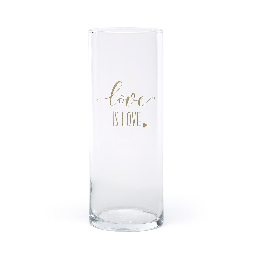 Photos - Vase "Love is Love"  Clear