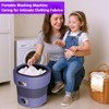 12L Portable Washing Machine, Foldable Mini Washer with with 4 Modes and Spin Basket Deep Cleaning Purple - 3 of 4
