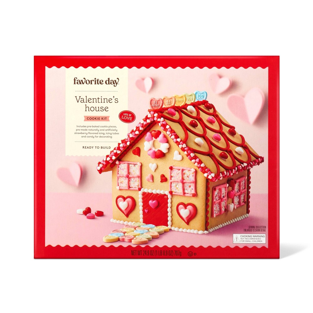 Valentine's Cookie House Kit - 24.9oz - Favorite Day (7 TOTAL/BID IS PER ONE)