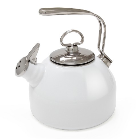 Chantal Ceylon Enamel-on-steel Whistling Tea Kettle (1.6-quart, Aqua) :  Target