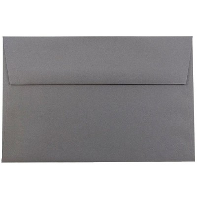 JAM Paper A9 Invitation Envelopes 5.75 x 8.75 Dark Grey 36396436